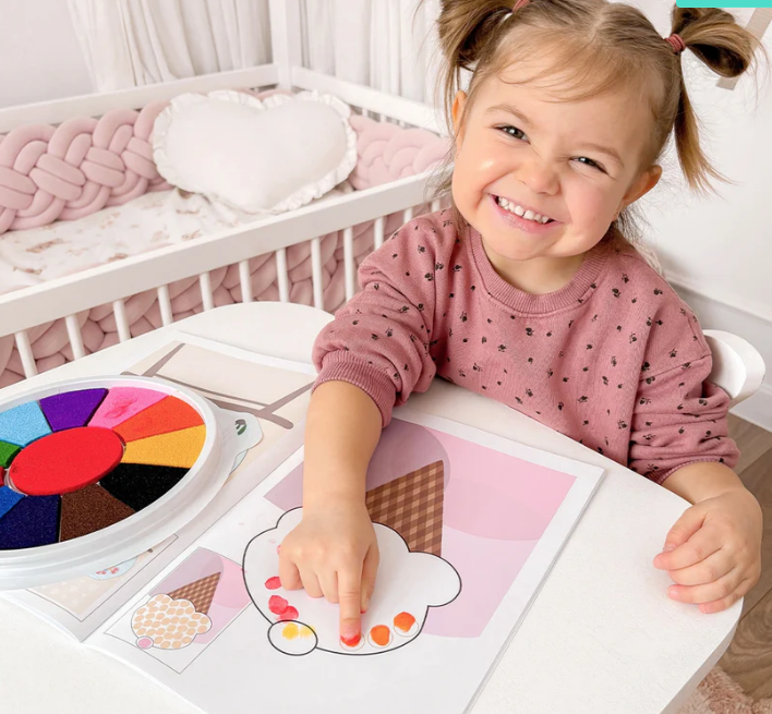 Festőkészlet és könyv gyerekeknek - KIDART
