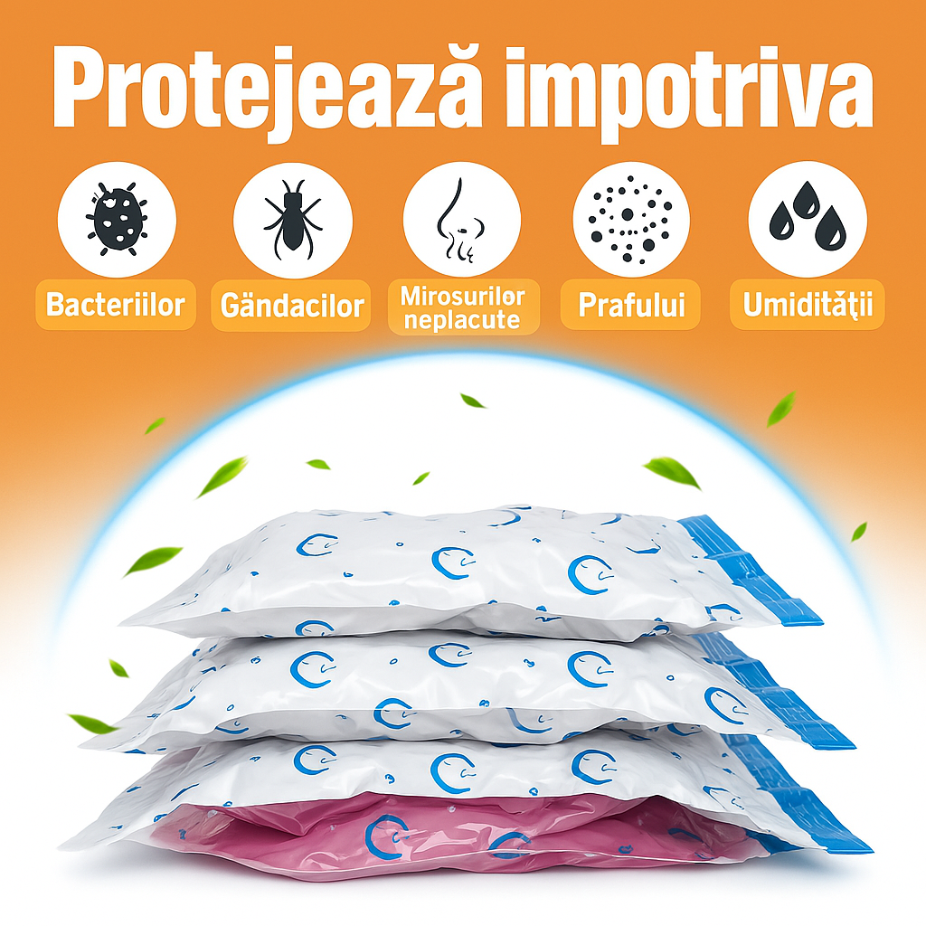 7 darabos vákuumzsák ruhákhoz